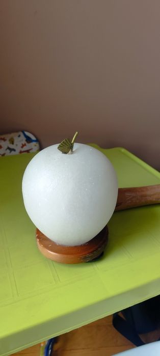 Светеща солна ябълка за декорация на дома, осветление, лечение със сол