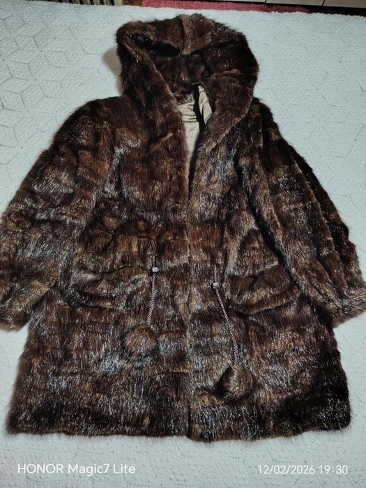 Палто от норка от естествена кожа