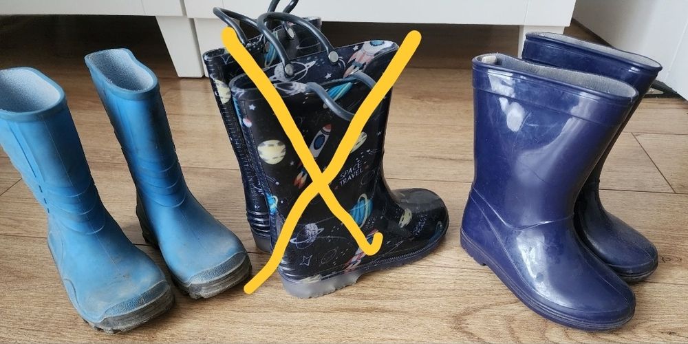 Cizmulite/ cizme cauciuc de ploaie pt copii Decathlon 23, 24-25