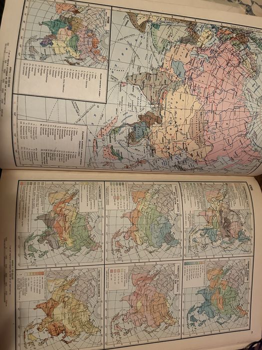 Учебен географски атлас vintage 1961 г.