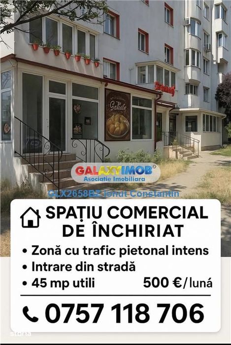 Spatiu Comercial De Inchiriat - Unirii Nord - Zona Cu Trafic Intens