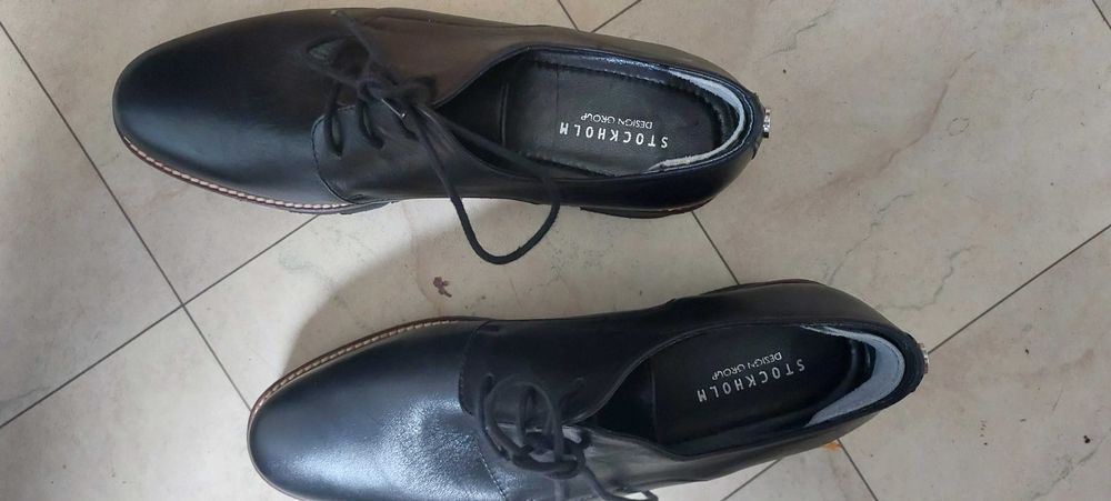 Pantofi noi nr.40 dama-Stockholm Design Group, negri,made in Portugal