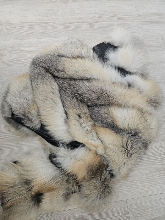 Blana naturala xs , 2 in 1 , maneci 3/4 detasabile