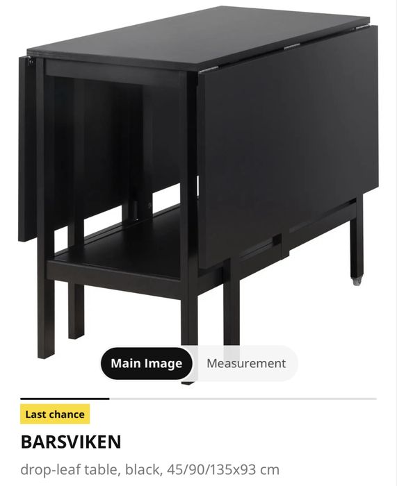 Masă extensibila Ikea cu 6 scaune pliabile și perne