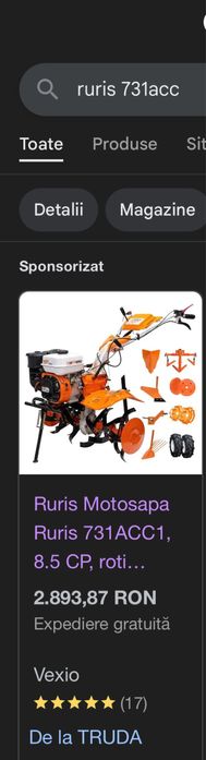 Motocultor RURIS 8.5 CP