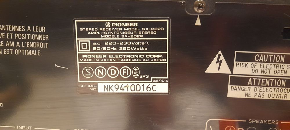 Amplituner Pioneer SX-202R