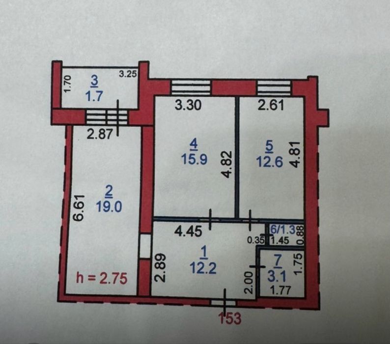 Продам 2 комнатную квартиру