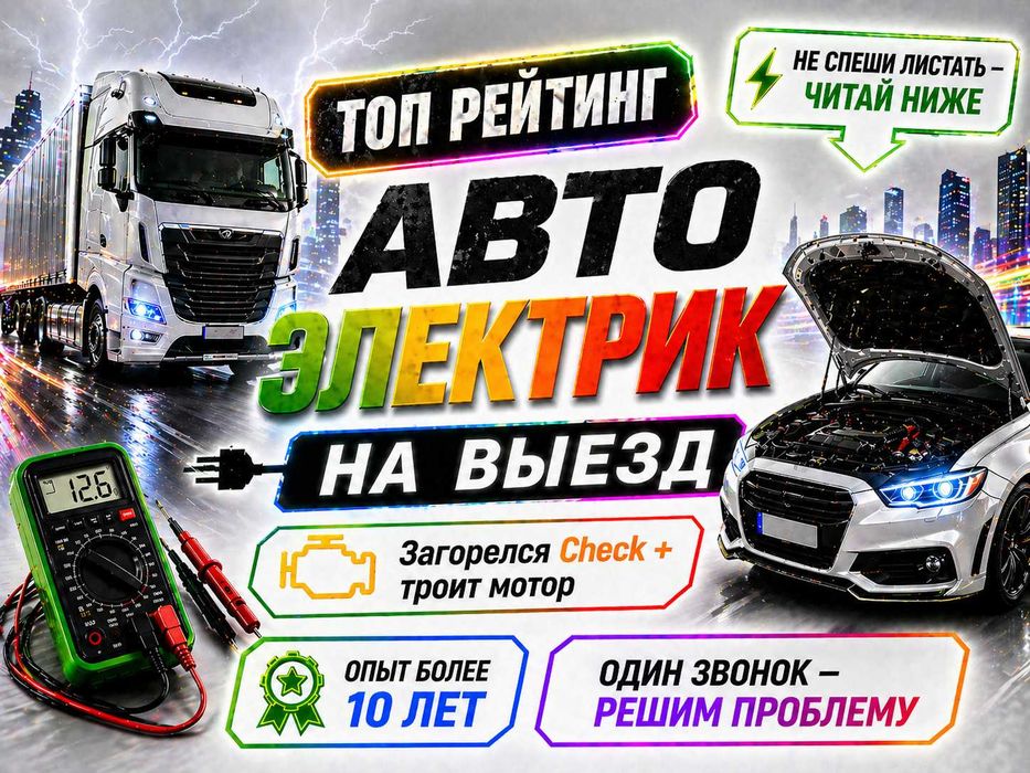 Автоэлектрик на выезд грузовых Авто электрик Медвежатник Авто мастер