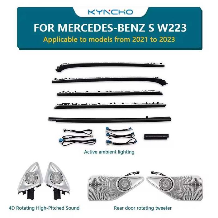 Mercedes Aмбиентно осветление, Светещи въздуховоди и 3D/4D Говорители