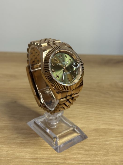 Seiko Mod Datejust Arabic Green