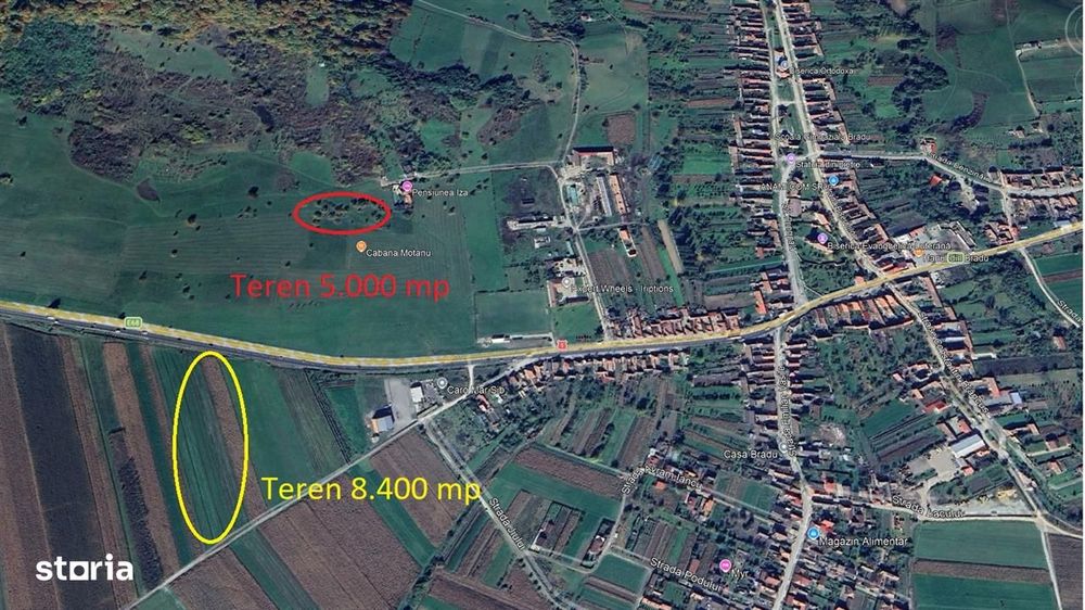 Teren 5000 mp la Bradu