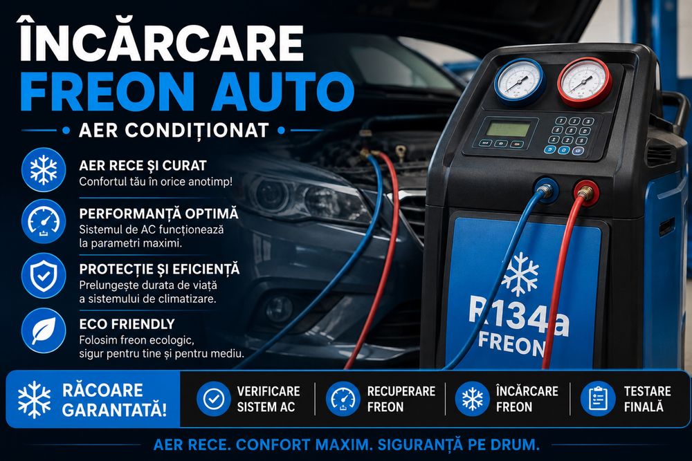 Incarcare freon/clima auto in Oradea