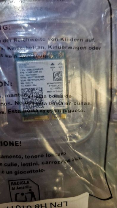 WiFi 7 Intel BE200 NGW Bluetooth 5.4 5800Mbps