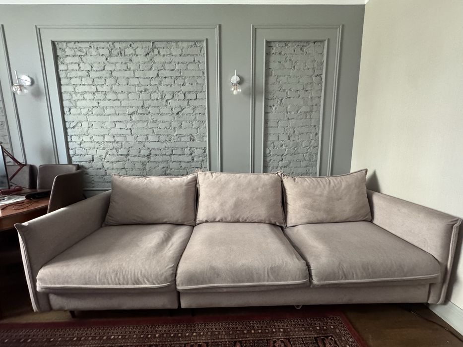 Раскладной Диван Бежевого цвета