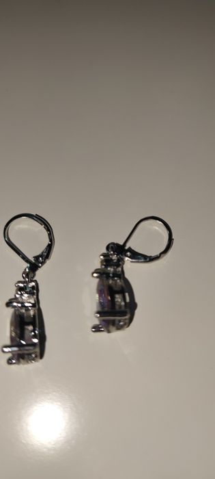 cercei argint si pietre