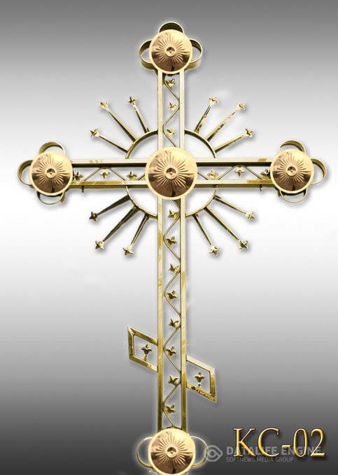 Cruci de turla inox aurit