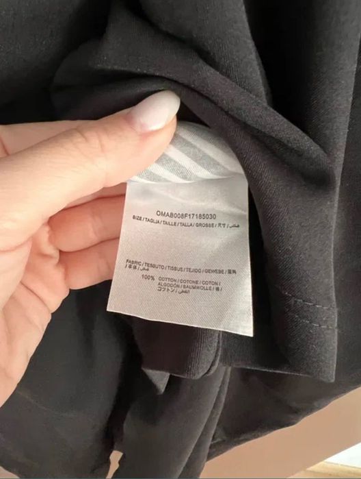 Черна рокля off-white