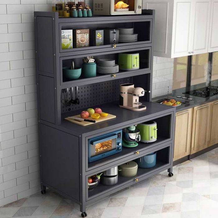 Oshxona bufeti yuqoriga ochiladigan eshikli/ этажерка буфет