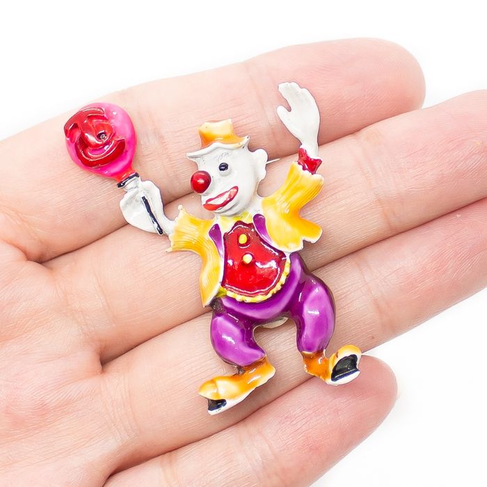 Винтаж.Брошь "Клоун "1955-65г