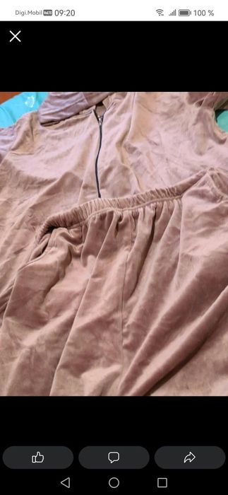 Trening de catifea albastru visiniu verde roz