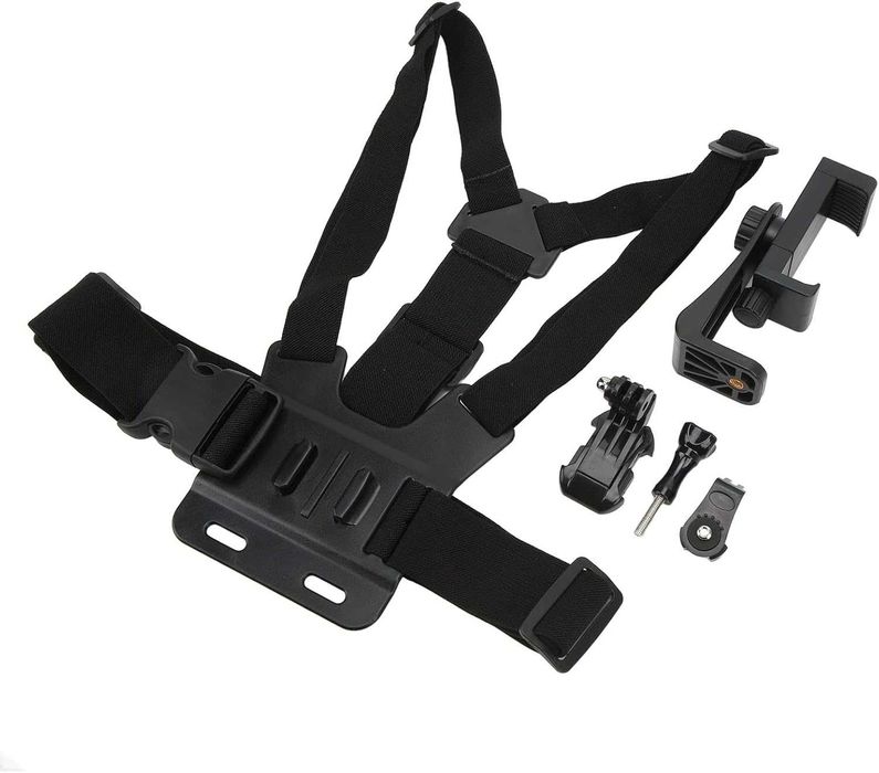 Комплект GoPro 5в1 нагръдник, стойка за телефон 360 адаптер за стойка