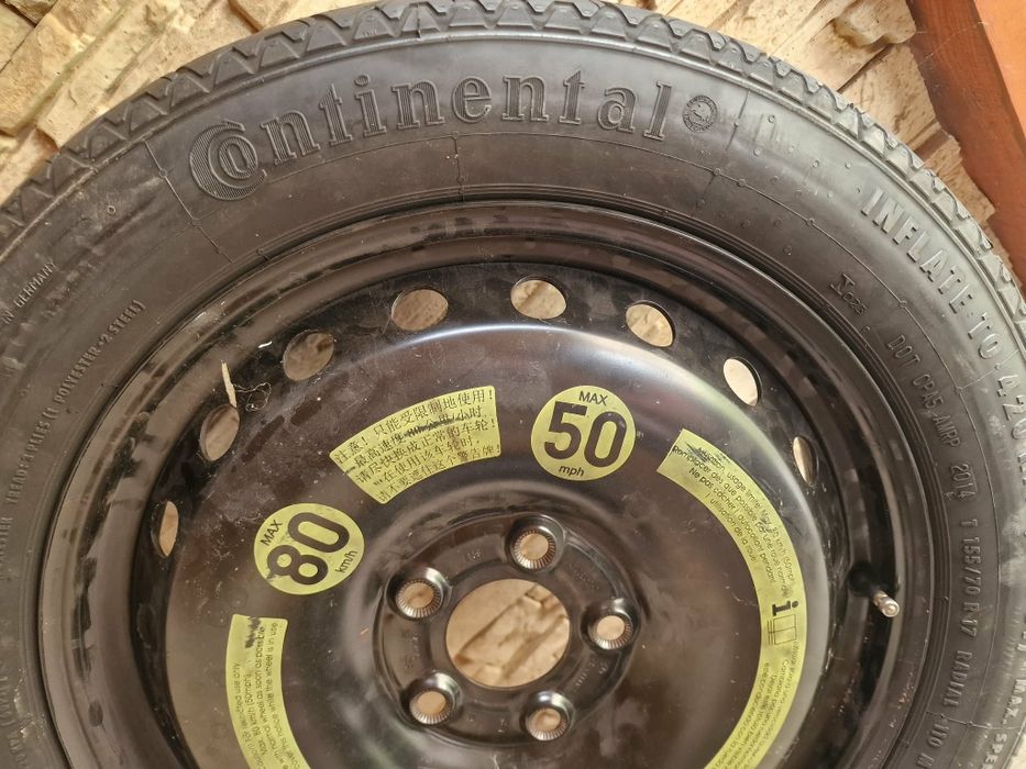 Резервна гума Continental 155/70/17 за Mercedes
