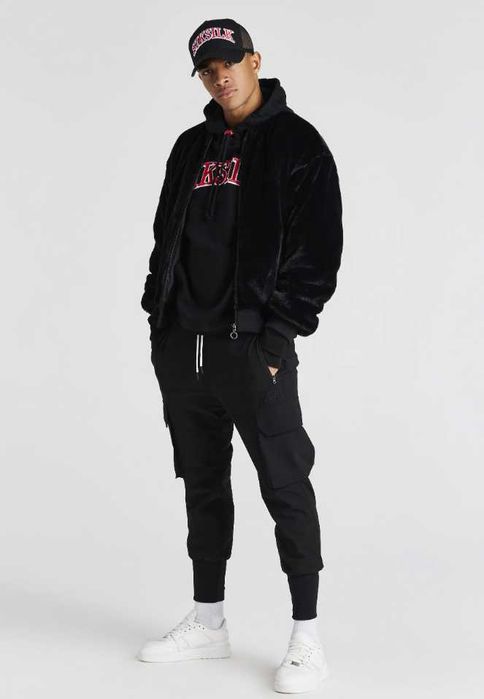 Siksilk Faux Fur Bomber Jacket - Geaca bomber