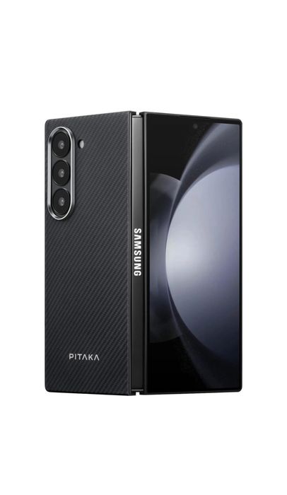 Husa de protectie Pitaka MagEZ 5 600D Ultra Slim, Samsung Galaxy Z Fold 6, Negru/Gri