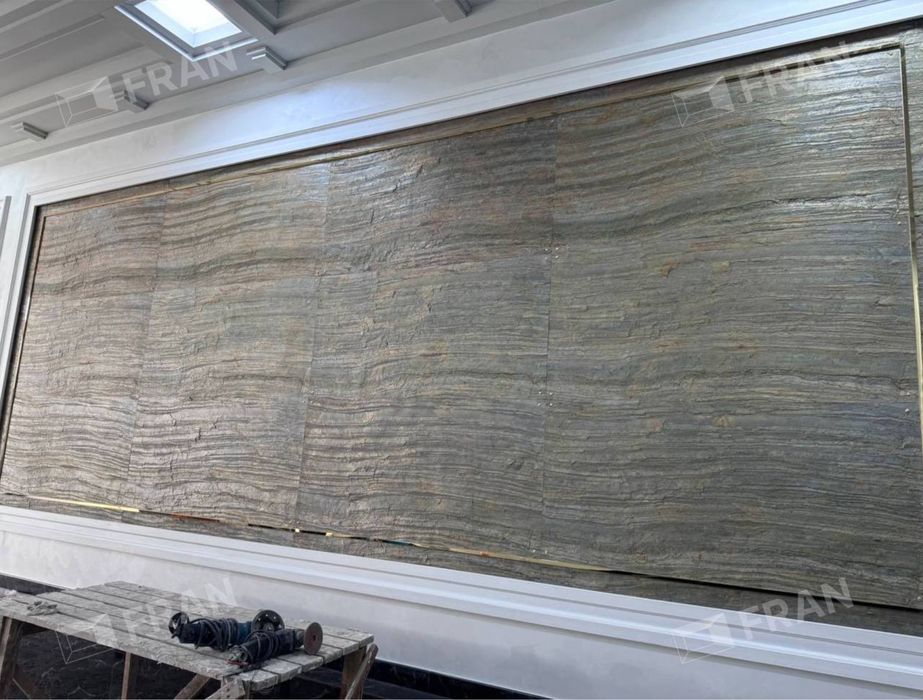 Каменый шпон для интерьера и  на фасад Тошли шпон