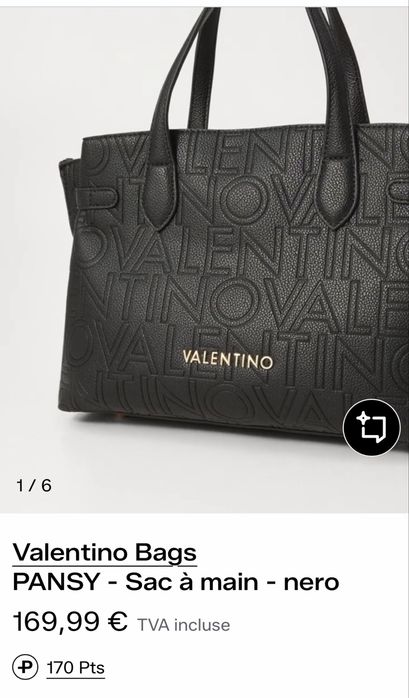 Черна чанта  Valentino
