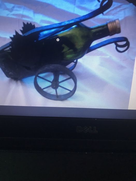 Декоративна кована  стойка за Уиски и свещници ковани ретро