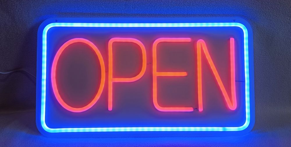 Lampă luminoasă led neon OPEN