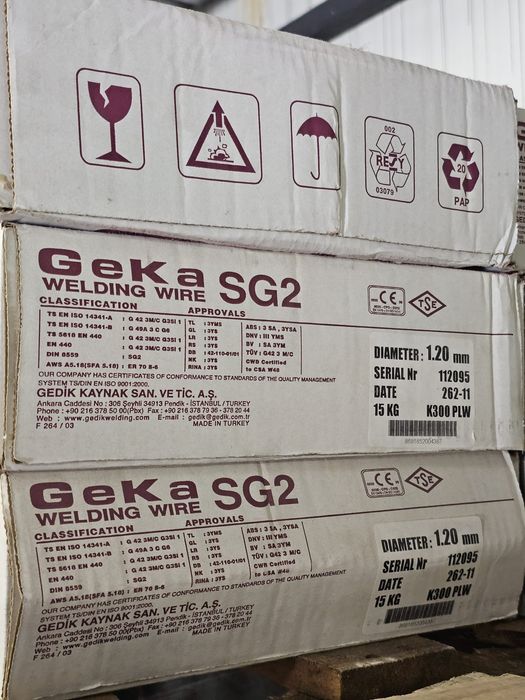 Заваръчна тел GEKA - SG 2 - 15 КГ !