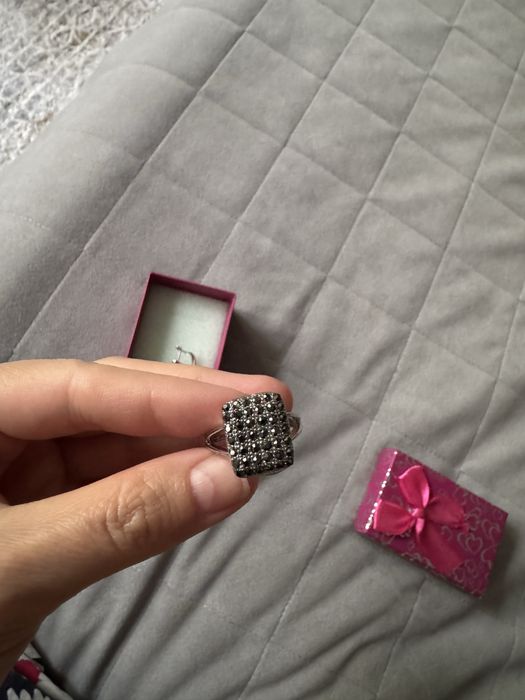 Комплект Серьги и Кольцо! Серебро 925 пр