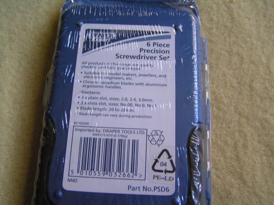 set surubelnite SUA Drapper 6 miner duraluminiu  reparat ceasuri