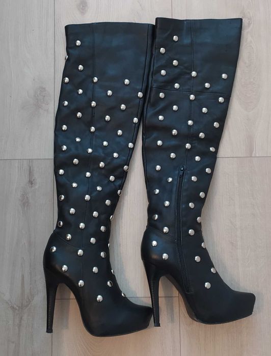 Cizme lungi piele 37