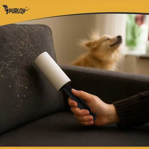 Set 15 role scame Purlov cu mâner inclus, 40 foi/rolă, haine/păr