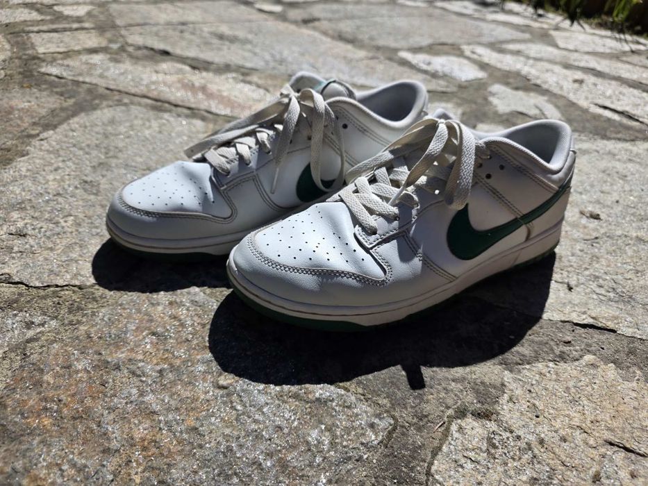 Кецове Nike бели със зелено 43 номер