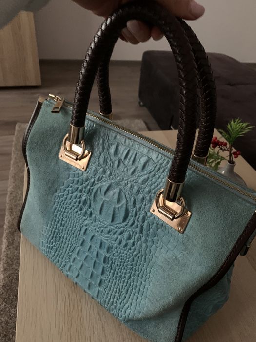 Чанта естествена кожа