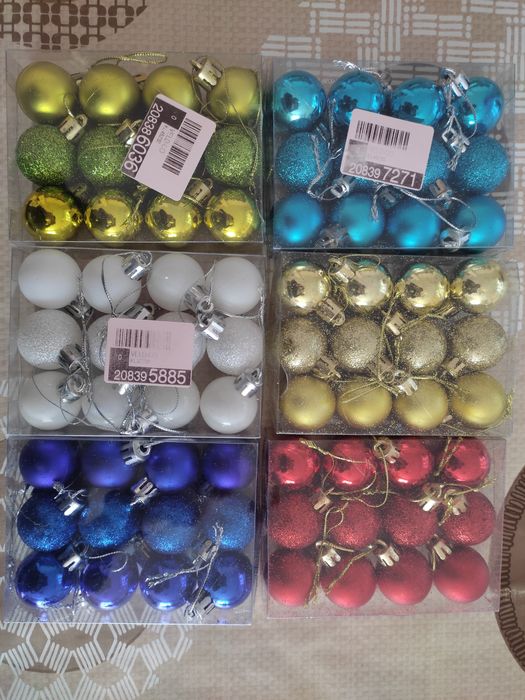 Игрушки елочные шарики