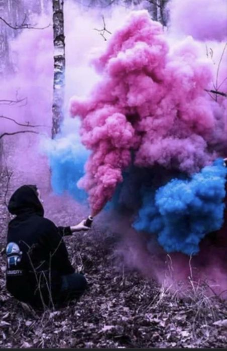 Fumigene colorate sedinte foto gender reveal