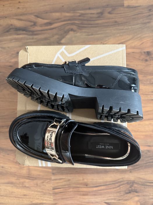Nine West лоуфъри с дебела подметка WFA2998-1 Черен