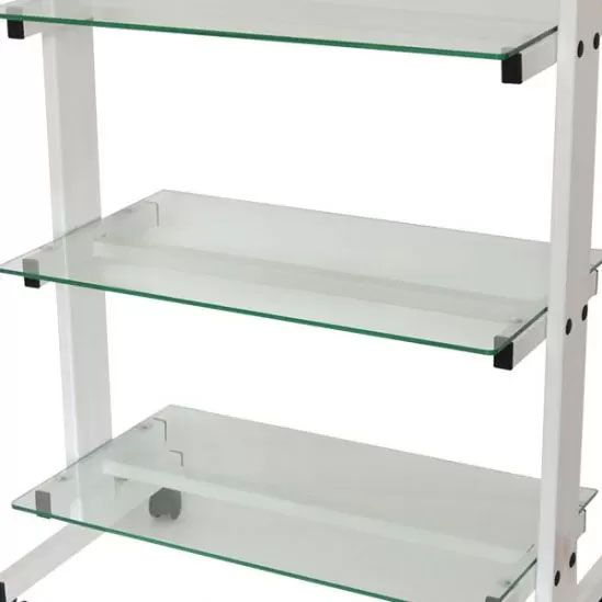 Практична козметична количка със стъклени рафтове - стилна и елегантна