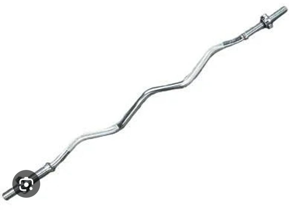 Кривой Гриф с блинами и гантели