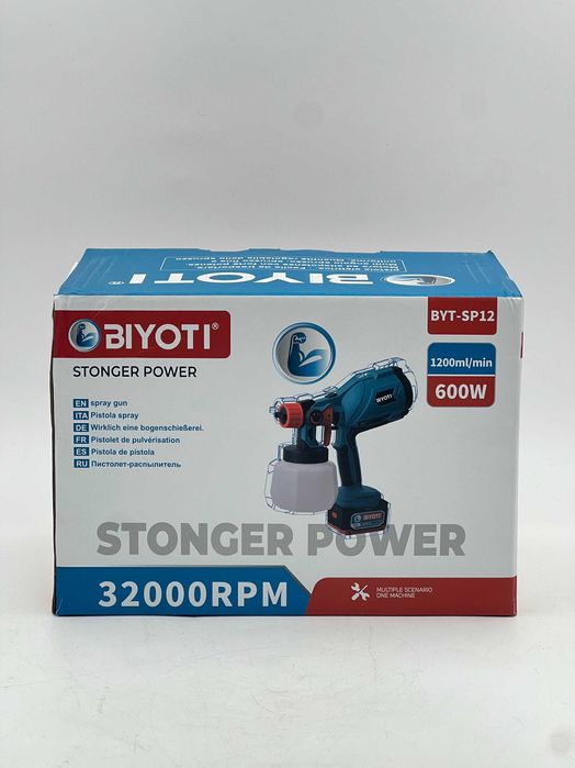 Краскопульт аккумуляторный Biyoti BYT-SP12 (1000 мл)