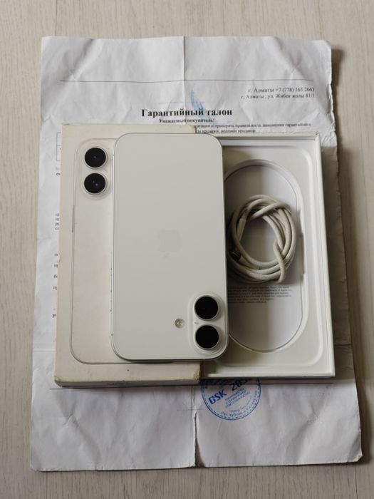 iPhone 16 128 gb akb 100 полный комплект