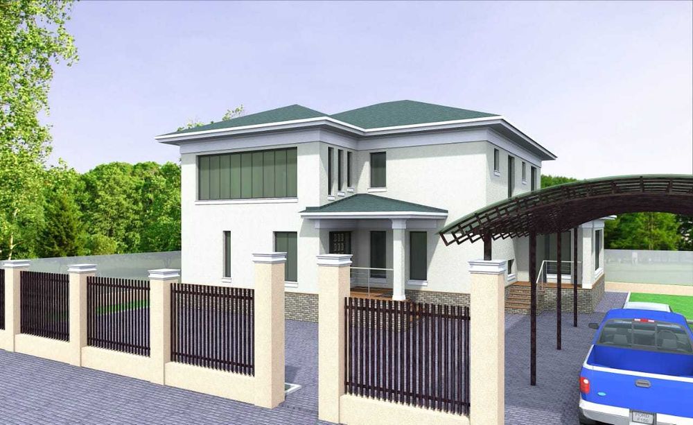 Строим дом, кладка стен и крыша кровля