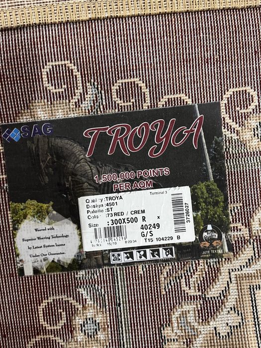 Gilam sotiladi razmer 3x5