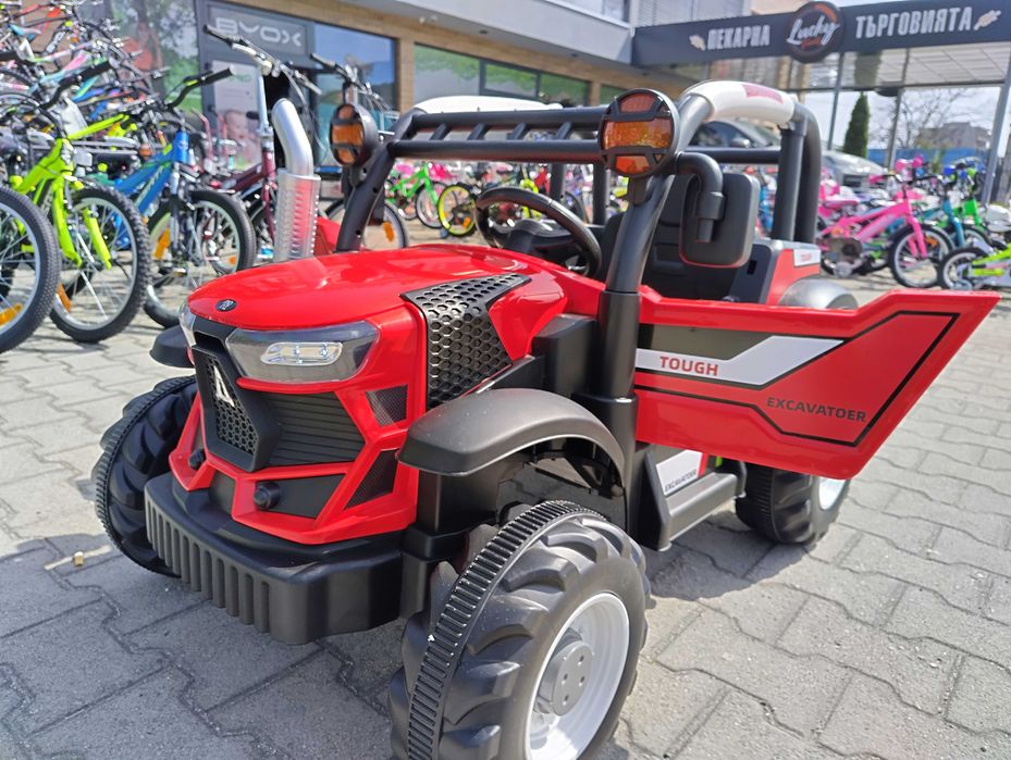 TEXAS акумулаторен трактор HARVEST червен