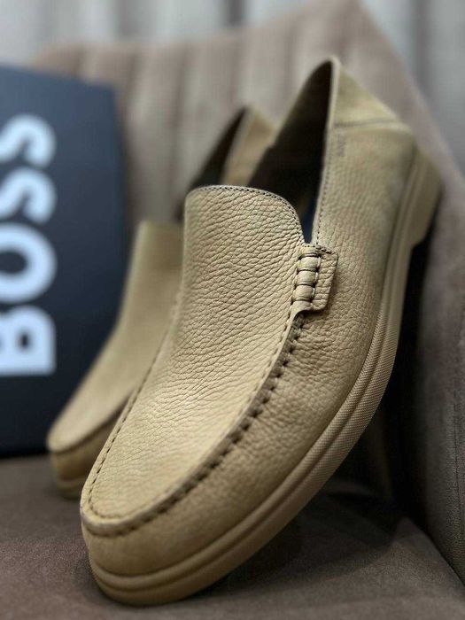 BOSS мужские лоферы из нубука Португалия РАЗМЕР 44